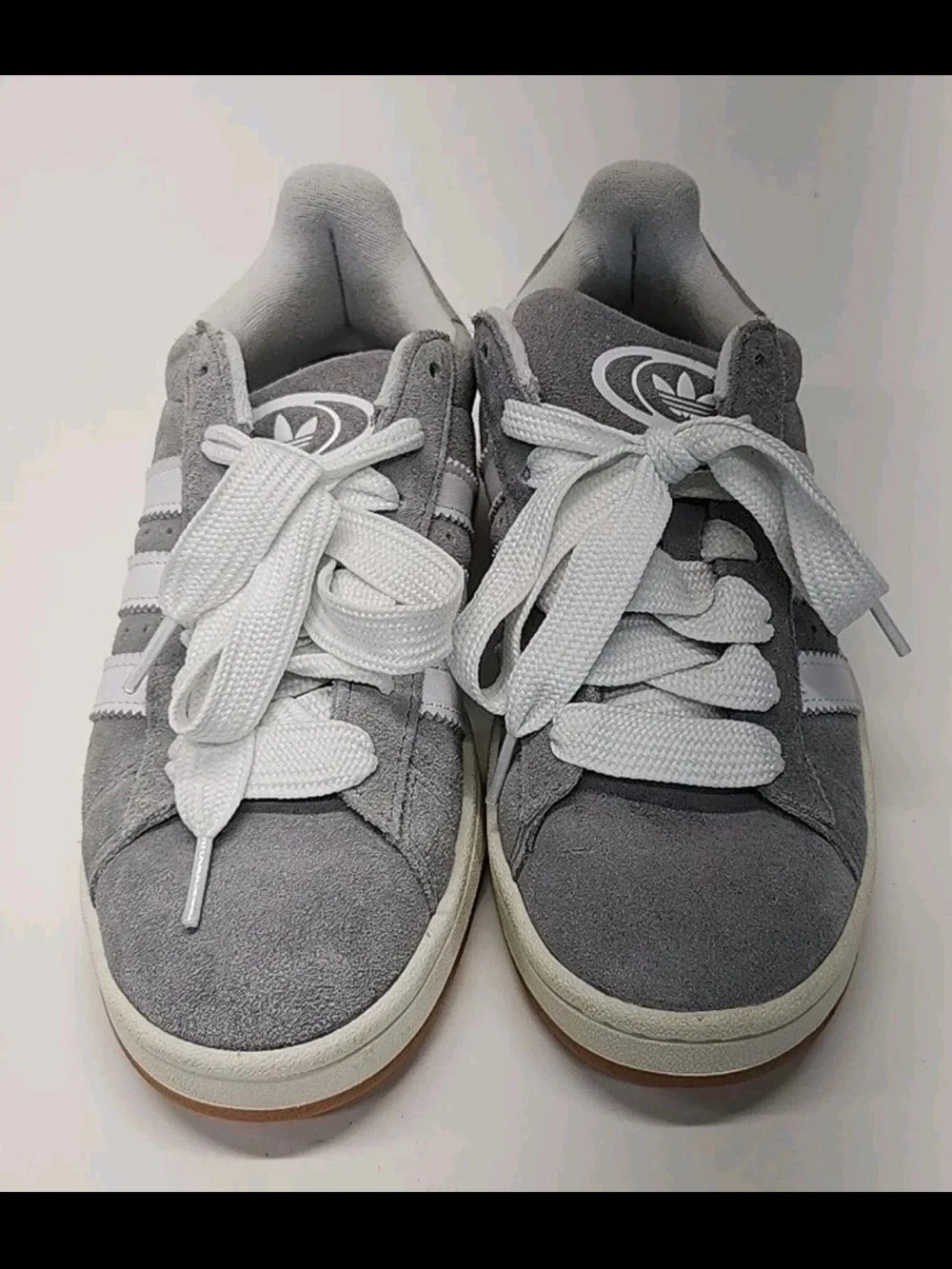 Y2K-Inspired Adidas Campus 00s Grey Suede Sneakers - Grey Three / Cloud White